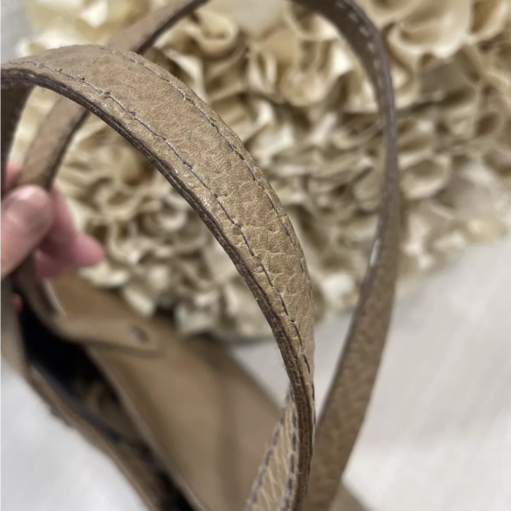 🤍🩶Frye Melissa 3D Floral Snake Embossed Leather Tote $498 - Picture 13 of 16